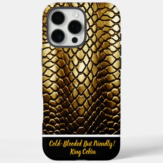 光る黄金の蛇の皮 Case-Mate iPhoneケース (裏面)