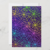 光る！ネオンハロウィン誕生日パーティー 招待状 (裏面)