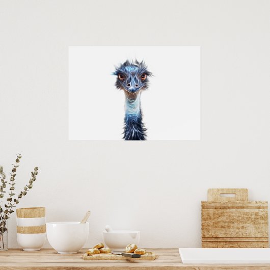 光るEmuアート ポスター (キッチン)