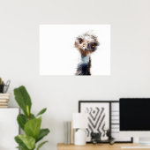 光るEmuアート ポスター (ホームオフィス)