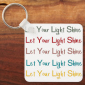 光をキーチェーンに当てる キーホルダー (正面)