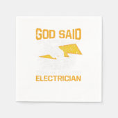 光を当てておいて彼は電気技師を作った スタンダードカクテルナプキン (正面)