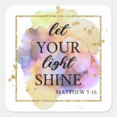 光を当てなさい スクエアシール (正面)