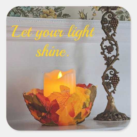 光を当てなさい。 スクエアシール (正面)