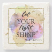 光を当てなさい ストーンコースター (正面)