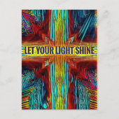 「光を当てよう」ダイバーシティモダンクロス ポストカード (正面)