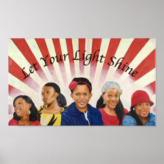 光を当てるポスター ポスター (正面)