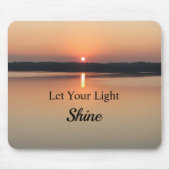 光を当てる感動的引用文 マウスパッド (正面)