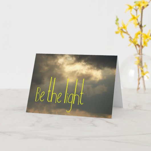 光を当てる カード (黄色い花)