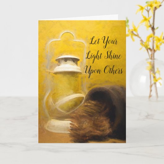 光を当てる カード (黄色い花)