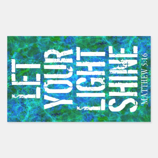 光を当てる 長方形シール (正面)