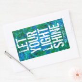 光を当てる 長方形シール (封筒)