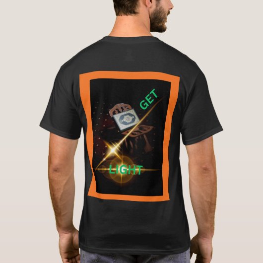 光を得る Tシャツ (裏面)