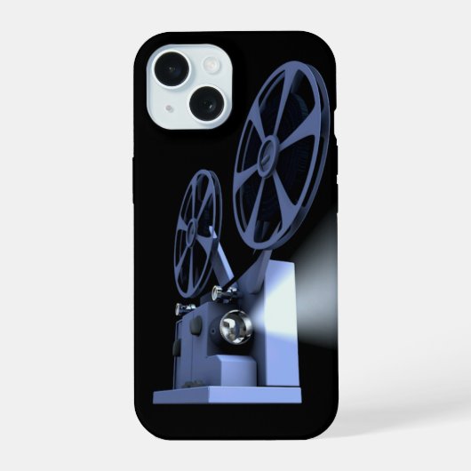 光を放つフィルムプロジェクター iPhone 15ケース (裏面)