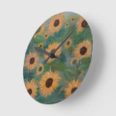 光を明るく照らす ラウンド壁時計 (傾斜)