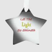 光を星のように輝かせるオーナメント オーナメント (裏面)