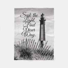 光を求める フリースブランケット