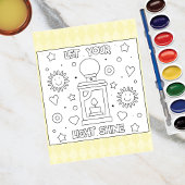 光を照らして色を付けて |アクティビティカード ポストカード