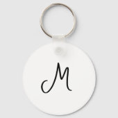 光を照らす花と太陽のモノグラム キーホルダー (裏面)