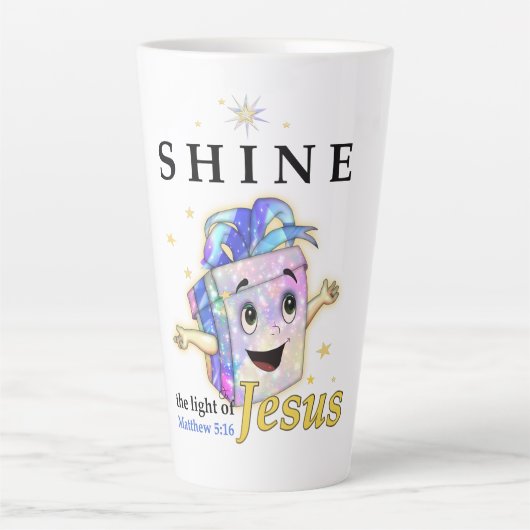 光を照らす カフェラテマグ (正面)