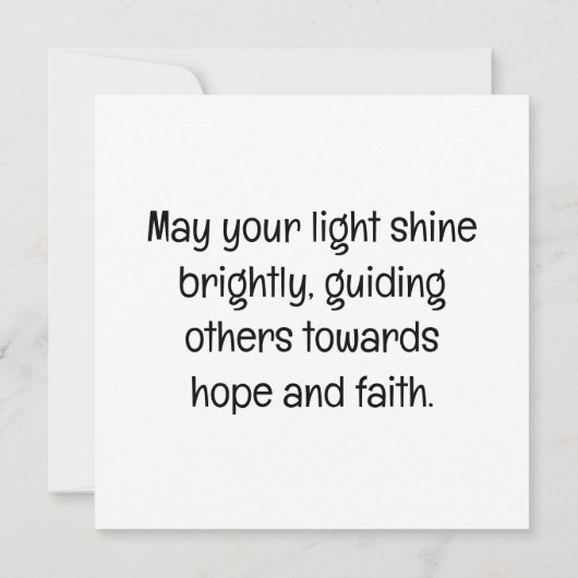 光を照らす カード (裏面)