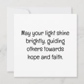 光を照らす カード (裏面)