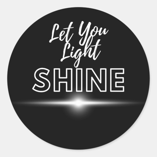 光を照らす ラウンドシール (正面)