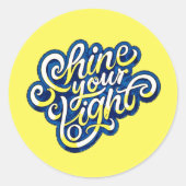 光を照らす ラウンドシール (正面)