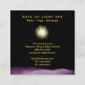 *~*光を癒す光線宇宙エネルギー星 スクエア名刺 (裏面)