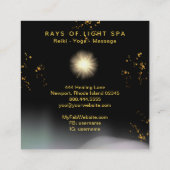 *~*光を癒す光線虹のエネルギー星 スクエア名刺 (裏面)