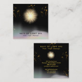 *~*光を癒す光線虹のエネルギー星 スクエア名刺 (正面/裏面)