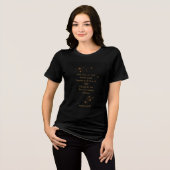 光を見つける – 希望に満ちた名言Tシャツ トライブレンドTシャツ (正面全面)
