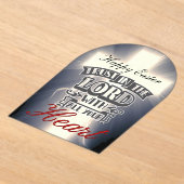 光を輝かせなさい アクリル招待状 (レイダウン)