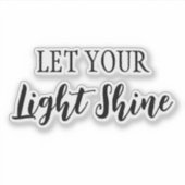 光を輝かせなさい シール (正面)