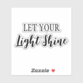 光を輝かせなさい シール (シート)