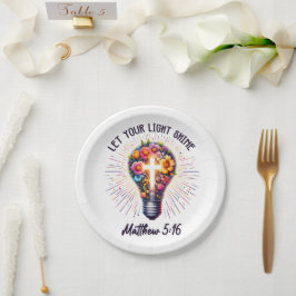 光を輝かせなさい ペーパープレート