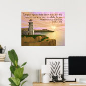 光を輝かせなさい ポスター (ホームオフィス)