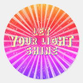 光を輝かせなさい ラウンドシール (正面)