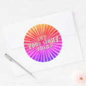 光を輝かせなさい ラウンドシール (封筒)