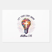 光を輝かせなさい ラッピングペーパーシート (正面)