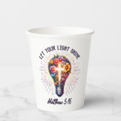 光を輝かせなさい 紙コップ (正面)