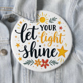 光を輝かせよう – バイブル・バース・引用文・ピンバック 缶バッジ (インサイチュ)