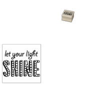 光を輝かせよう – 信仰感動的引用文 ラバースタンプ (押印)