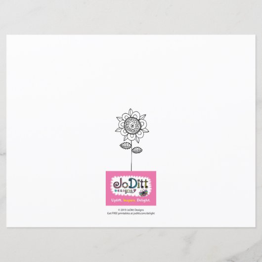 光を輝かせよう – 名前をカスタムする着色ページ (裏面)