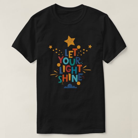 光を輝かせよう Tシャツ (デザイン正面)