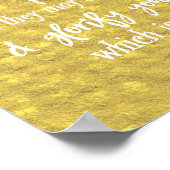 光を輝かせようKJV聖書の聖句 ポスター (角)