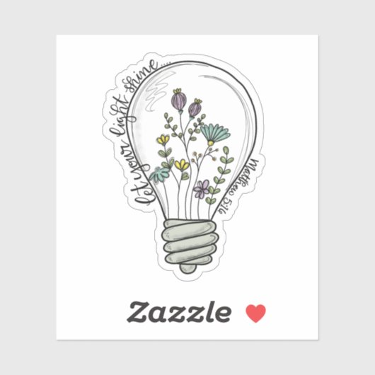 光を輝かせるビニールカスタムカットのシール シール (シート)