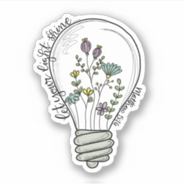 光を輝かせるビニールカスタムカットのシール シール