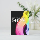 光を輝かせる：レインボーバースト ポストカード (スタンド正面)