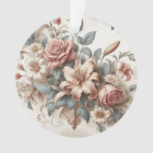 光アンティークフローラの完成度 オーナメント (正面)
